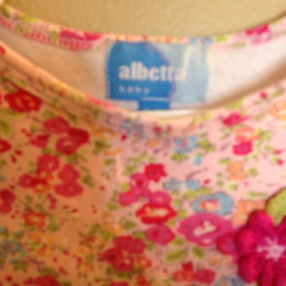 Albetta Baby Romper Playsuit Pink 6-12 Months - Picture 3 of 9